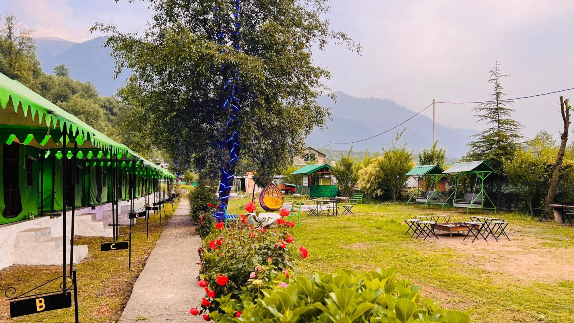 Himalayan Riverside Swiss Cottage Tents, Manali Luaran gambar
